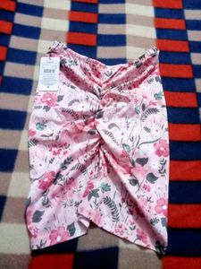 Floral Print Mini Skirt