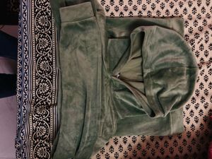 Green Velvet Sweatshirt