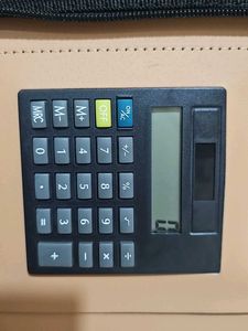 Leather Zip Diary With In Built Calculator
