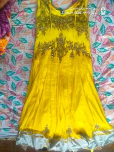 Yellow Embellished Kurta