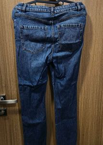 Dark Blue Denim Jeans