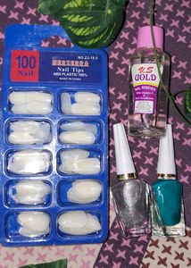Combo......Packs ✨ Nail Tips & Thinner With 💅