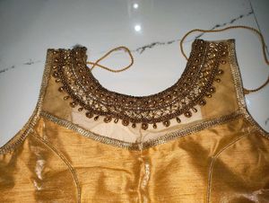 Gold Embroidered Indian Blouse