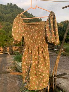 Olive Green Dress