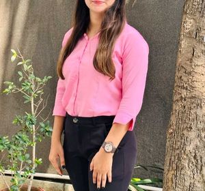 Pink 3/4 Sleeve Shirt