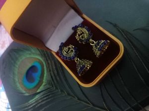 Peacock Jhumka Earrings
