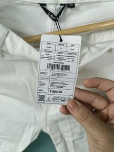 White Ripped Skinny Jeans For Women