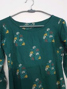 Green Printed Kurti