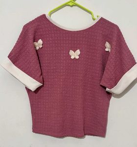 Women Extended Sleeves Butterfly Top