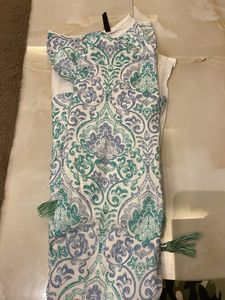 Patterned Midi Dress