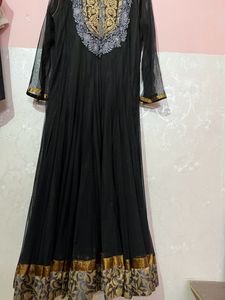 Beautiful Black Anarkali Set