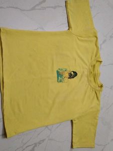 Yellow T Shirt For Girls