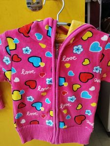 Cute Kids Pink Jacket &amp; Jeans Set