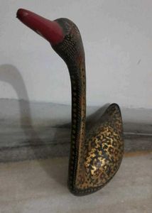 Vintage Swan Metal Figurine