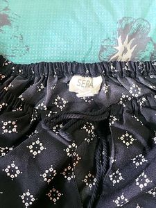 Black &amp; White Print Mini Dress