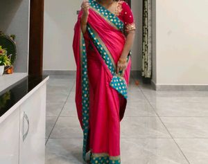 Elegant Pink Saree