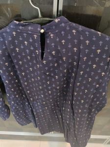 Elegant Navy Blue Top