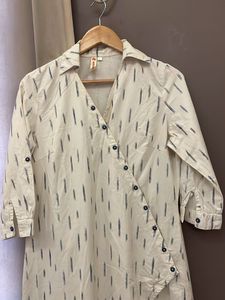 Wrap Dress - Cream &amp; Black Print