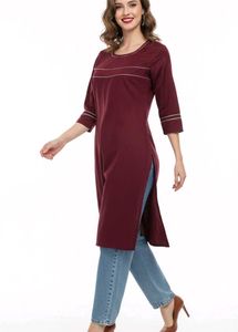 Maroon meadow Kurta