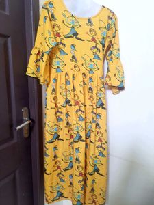 Mustard Women Gown