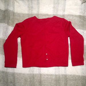 Red Bow Long Sleeve Top [C2]