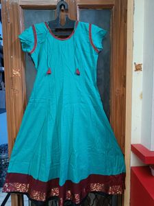 🇳🇿💫💗Elegant Teal Anarkali Kurta With Dupatta
