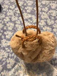 Fuzzy Faux Fur Handbag