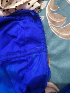Navu Blue Anarkali Gown With Dupatta