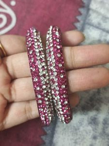 Sparkling Pink Bangles