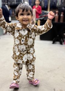 Adorable Floral Print Pajama Set