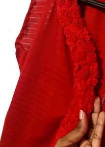Red Rose Laced Jacket