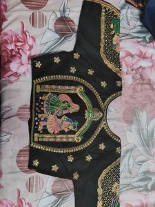 Elegant Black Embellished Blouse