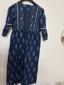 Indigo Print Kurta
