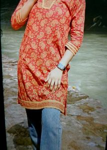 Red Paisley Kurti Tunic