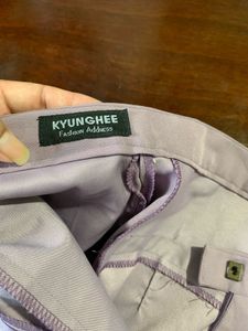Lavender Straight Pants