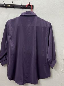 Elegant Purple Peacock Blouse