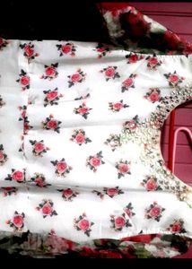 Flower Print Ethinic Gown