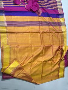 ElegantPure Silk Saree with Blouse  from Nalli