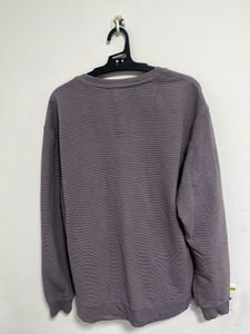 Purple Striped Sweatshirt