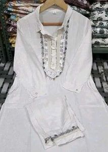 Pathani White Kurta Set
