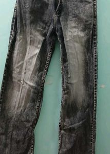 H&amp;M High Waist Acid Wash Denim Jeans