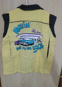 Yellow Contrast Trim Top