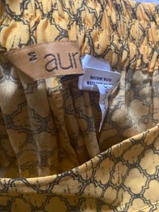 Aurelia Women Mustard Yellow Pleated Plazzo(M)