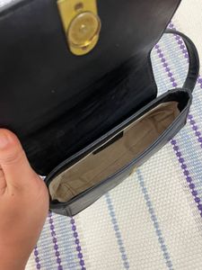 Black Sling Bag With Detachable Straps