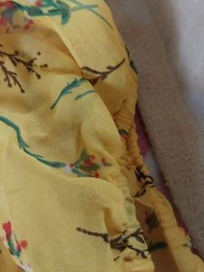 Yellow Color Goun Haldi Ceremony