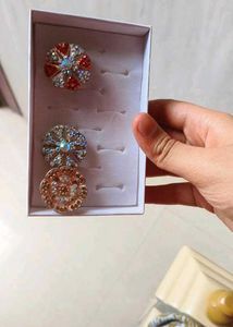 Stud Rings - Set of 3