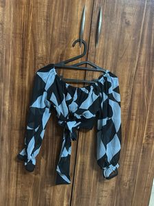 Abstract Print Tiered Maxi Dress