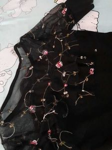 Black Embroidered Dress