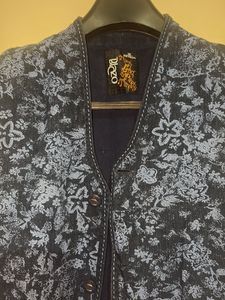 Floral Blue Vest