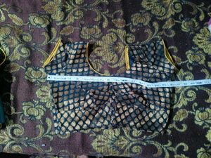 Black Brocade Blouse